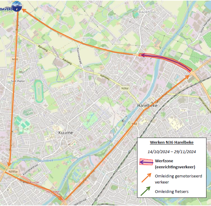 Gemeente Deerlijk - Werken N36 Harelbeke