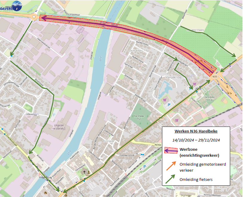 Gemeente Deerlijk - Werken N36 Harelbeke